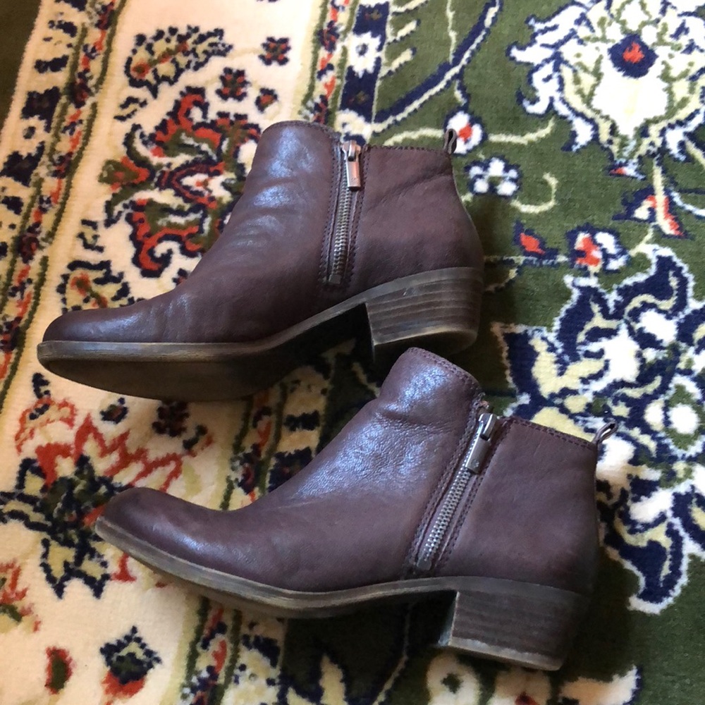 Lucky Brand dark brown booties